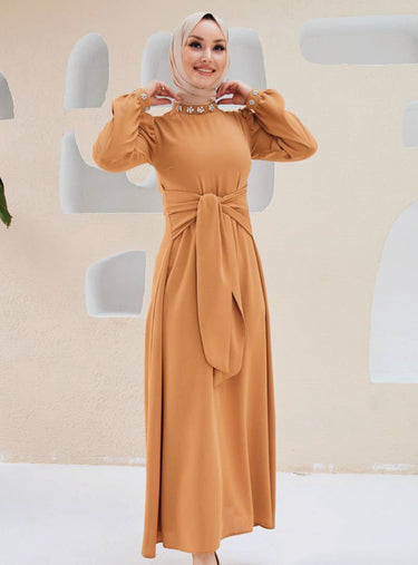 Tie-Front Maxi Dress