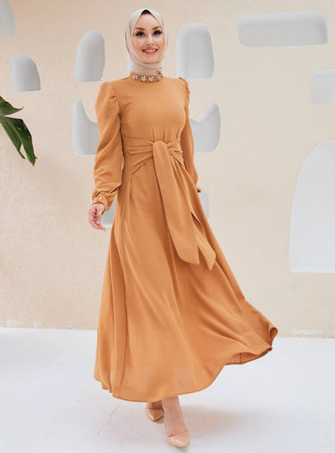 Tie-Front Maxi Dress
