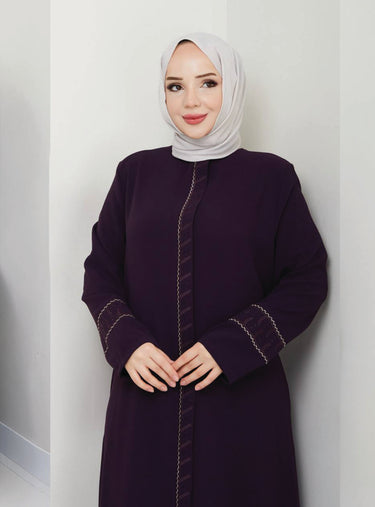 Maroon Abaya | Big Size