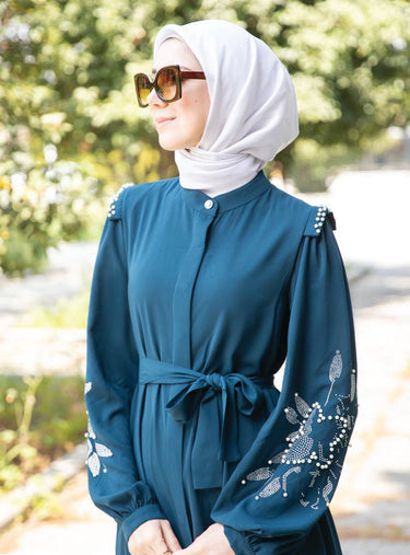 Petrol Blue Abaya