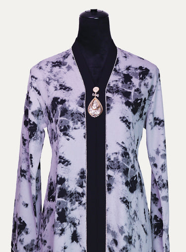 Marble Elegance Abaya