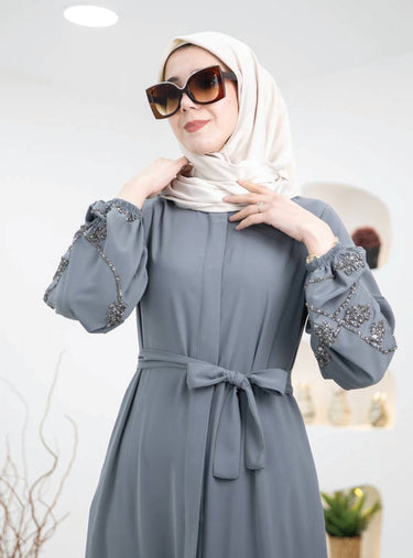 Gray Abaya